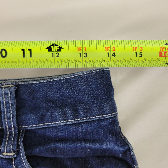 No Boundaries Denim Shorts Juniors 9 Blue‎ Jean Low Rise Womens Distressed - Picture 4 of 14